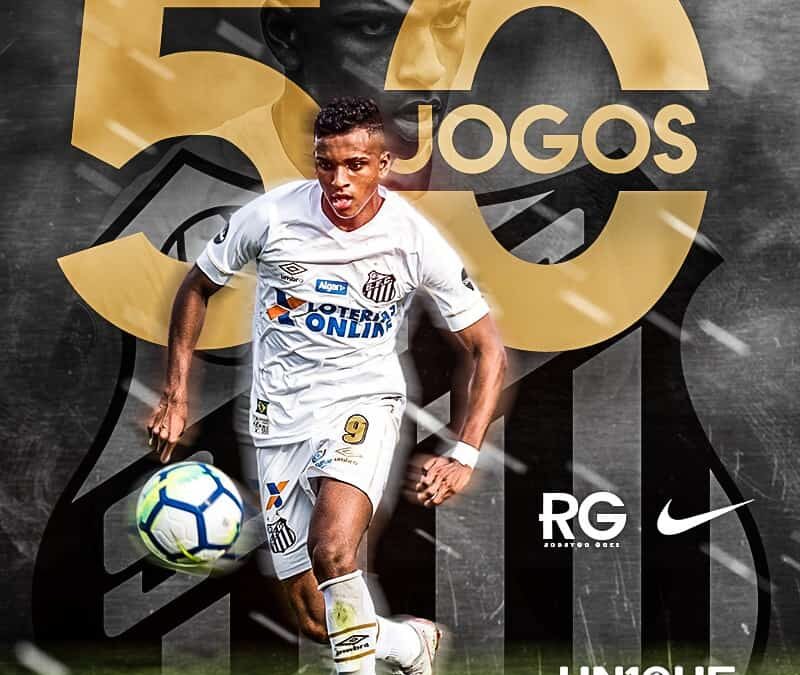 Antes de completar 50 jogos pelo Santos, atacante Rodrygo fala em exclusiva ao Globoesporte.com