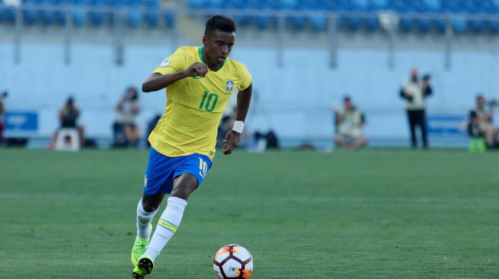 Rodrygo brilha, marca dois gols e Brasil vence a Venezuela no Sul-Americano Sub-20