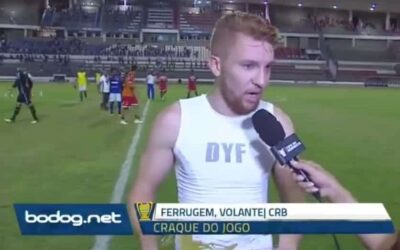 Ferrugem é eleito craque do jogo em clássico pela Copa do Nordeste