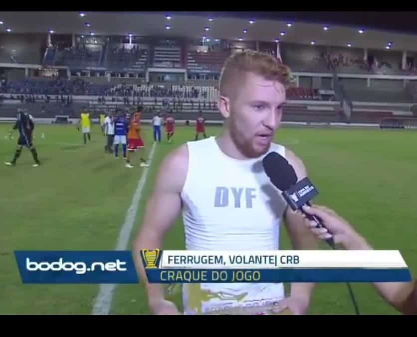 Ferrugem é eleito craque do jogo em clássico pela Copa do Nordeste