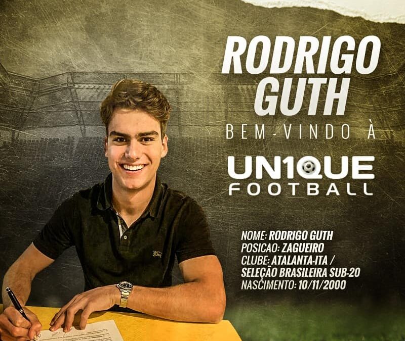 Rodrigo Guth, zagueiro da Atalanta e da Seleção Brasileira Sub-20, é o novo cliente da Un1que Football