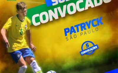 Patryck, lateral-esquerdo do São Paulo, é convocado para a Seleção Brasileira Sub-17