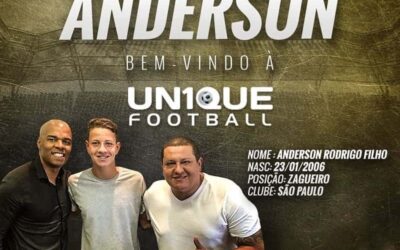 Anderson, zagueiro do São Paulo Sub-13, é o novo cliente da Un1que Football