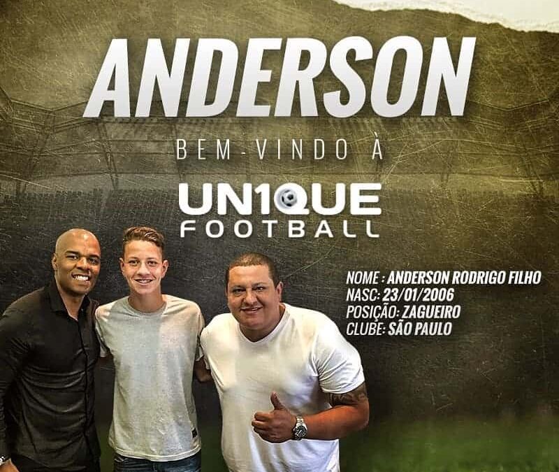 Anderson, zagueiro do São Paulo Sub-13, é o novo cliente da Un1que Football
