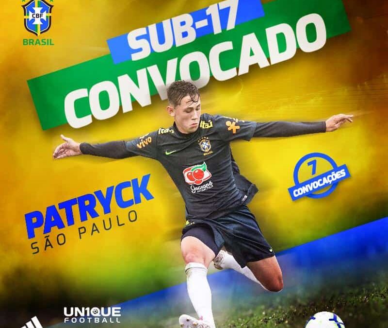 Patryck é novamente convocado para a Seleção Brasileira Sub-17