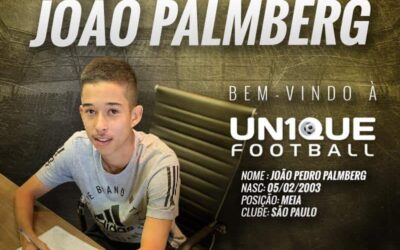 João Palmberg, meio-campista do São Paulo Sub-17, é o novo cliente da Un1que Football