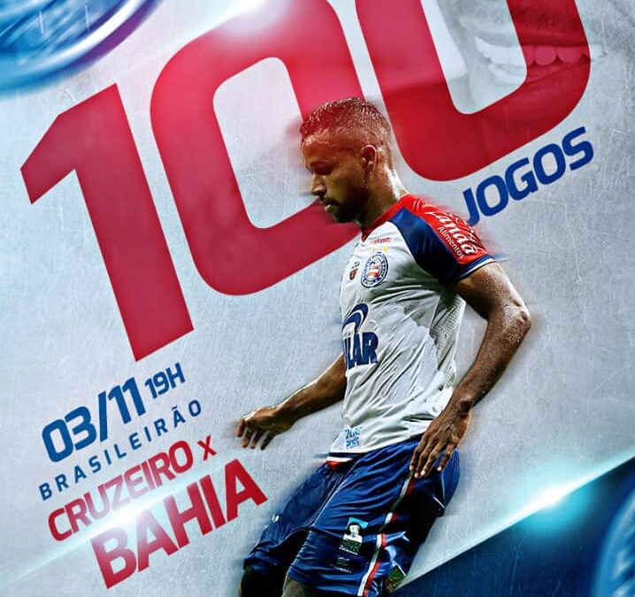 Contra o Cruzeiro, Élber completará 100 partidas pelo Bahia