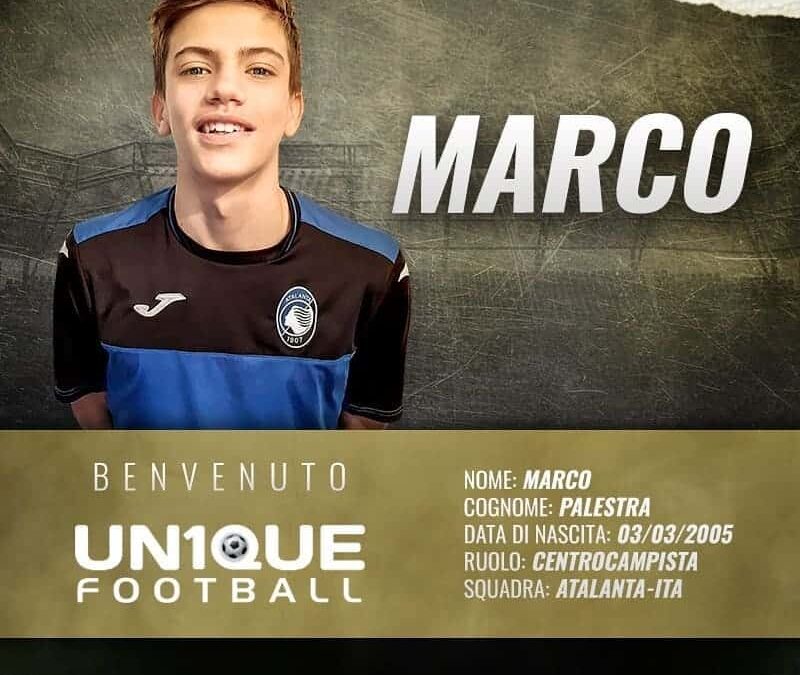 Marco Palestra, meio-campista da Atalanta, é o novo cliente da Un1que Football