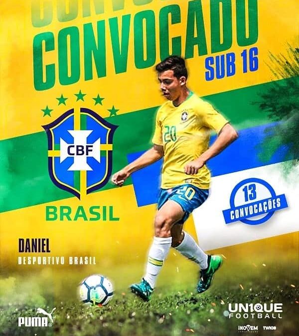 Atacante Daniel é convocado para a Seleção Brasileira Sub-16