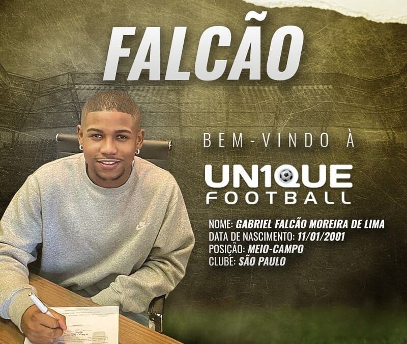 Falcão, meio-campista do São Paulo Sub-20, é o novo cliente da Un1que Football