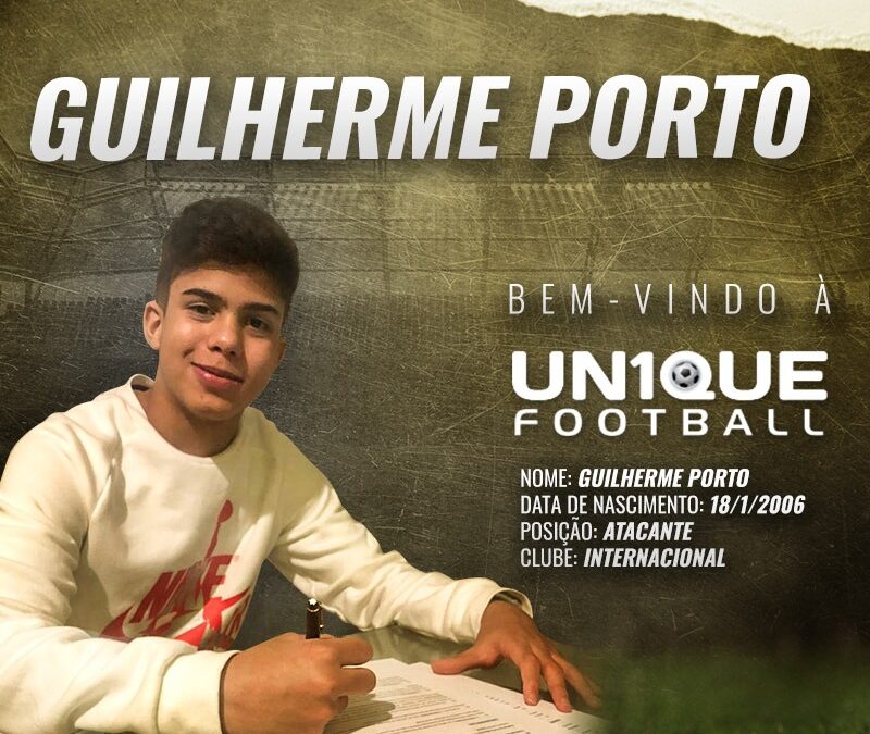 Guilherme Porto, atacante do Internacional Sub-14, é o novo cliente da Un1que Football