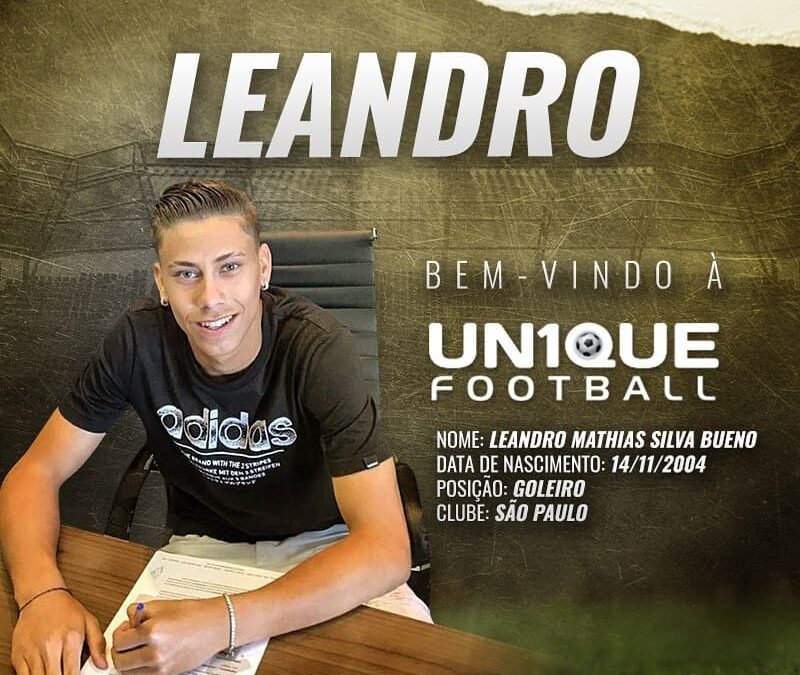 Leandro, goleiro do São Paulo Sub-16, é o novo cliente da Un1que Football