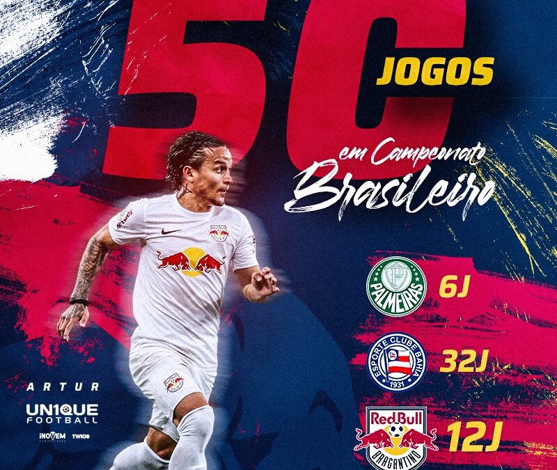 Destaque do Red Bull Bragantino, Artur completa 50 jogos em Campeonato Brasileiro