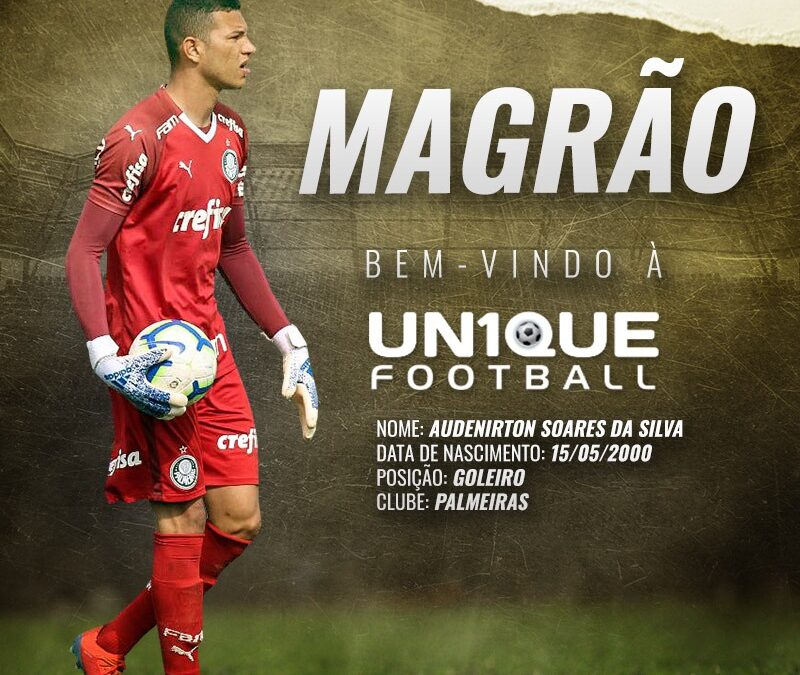 Magrão, goleiro do Palmeiras Sub-20, é o novo cliente da Un1que Football