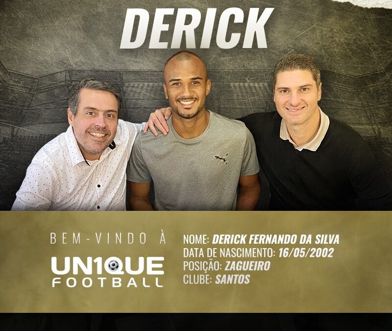 Derick, zagueiro do Santos, é o novo cliente da Un1que Football