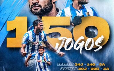 Willian José alcança a marca de 150 partidas pelo Real Sociedad