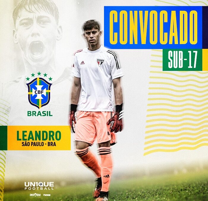 Goleiro Leandro é convocado para a Seleção Brasileira Sub-17
