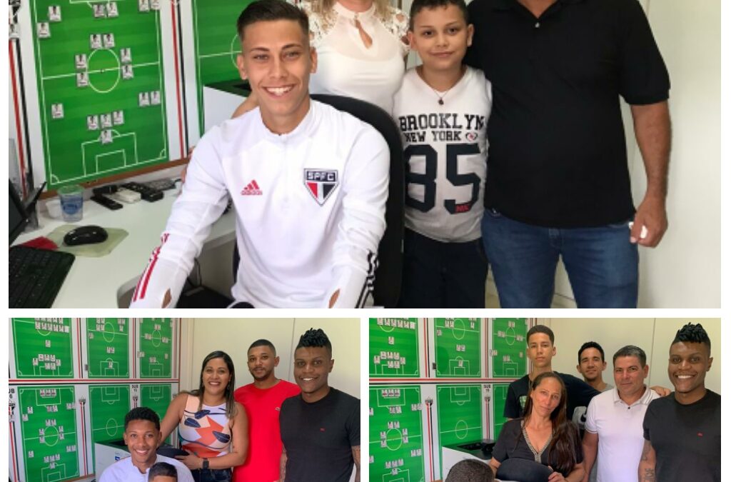 Trio Un1que Football assina contrato profissional com o São Paulo