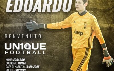 Edoardo, goleiro da Juventus sub-15, é o novo cliente da Un1que Football