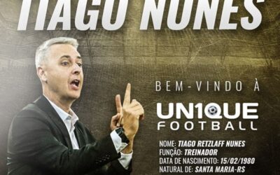 Um dos principais técnicos do Brasil, Tiago Nunes é o novo cliente da Un1que Football