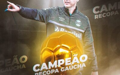 Em menos de dois meses, Tiago Nunes conquista o seu segundo título no Grêmio
