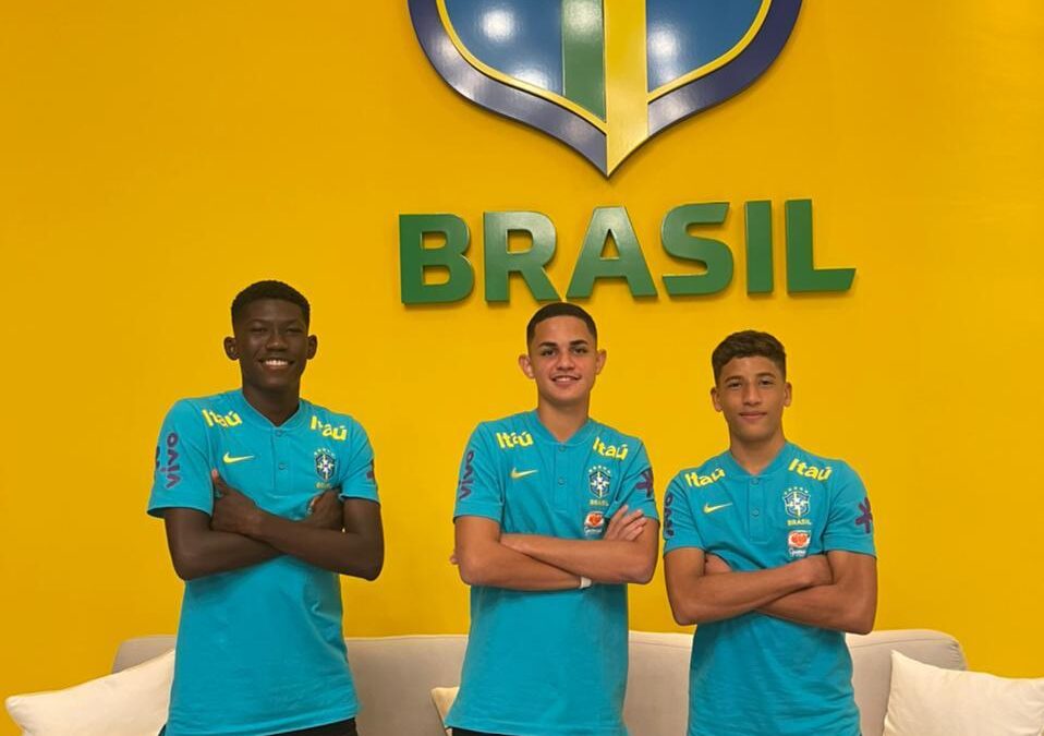 Trio Un1que Football é convocado para a Seleção Brasileira Sub-15