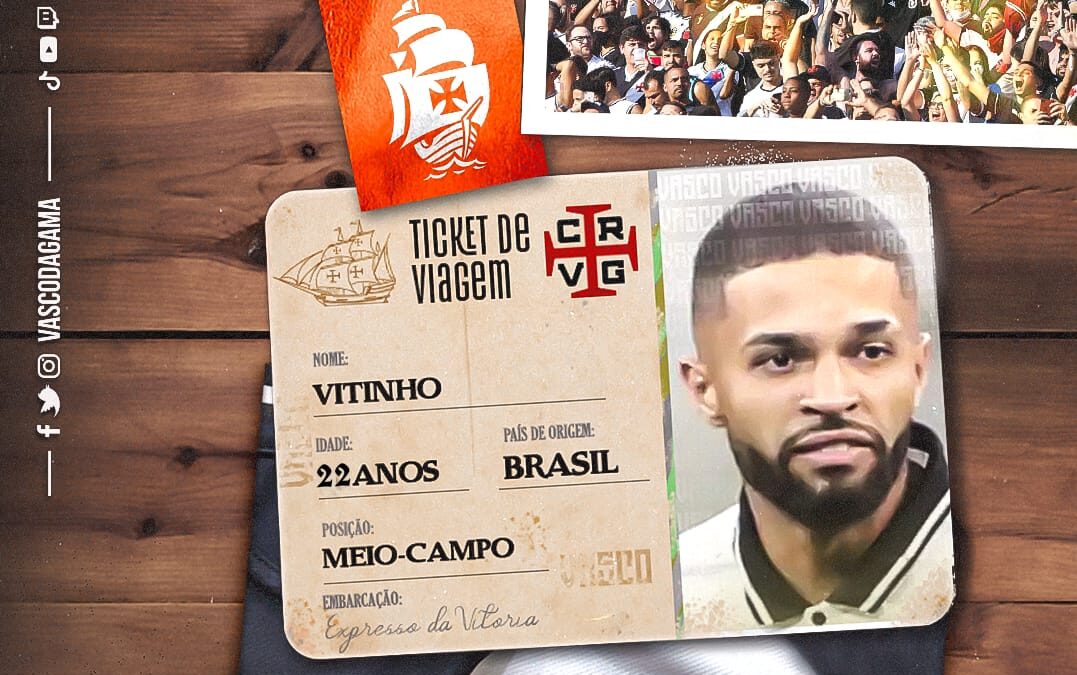 Vasco anuncia a contratação por empréstimo de Vitinho, meia-atacante do Corinthians
