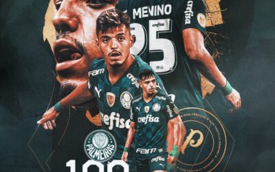 Multicampeão, Gabriel Menino completa 100 partidas pelo Palmeiras