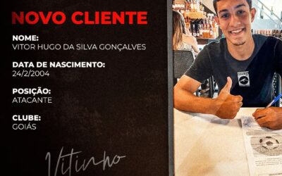 Vitinho, atacante do Goiás, de 18 anos, é o novo cliente da Un1que Football
