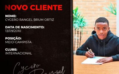 Cycero Rangel, meio-campo do Internacional Sub-13, é o novo cliente da Un1que Football