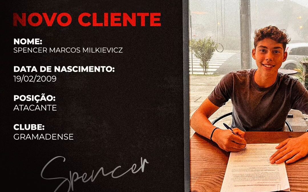 Spencer, atacante do Gramadense sub-17, é o novo cliente da Un1que Football