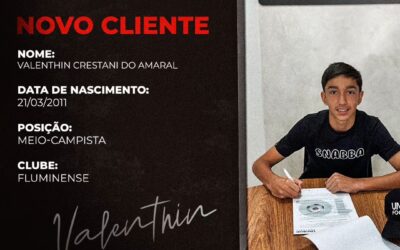 Valenthin, atleta do Fluminense, de 13 anos, é o novo cliente da Un1que Football