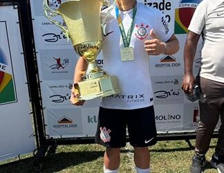 Lucca Caramico é destaque em título do Corinthians na Copa da Amizade Brasil-Japão Sub-15