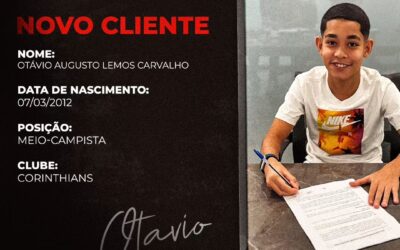 Otávio, atleta do Corinthians Sub-12, é o novo cliente da Un1que Football