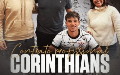 Com multa milionária, Lucca Caramico assina primeiro contrato profissional com o Corinthians