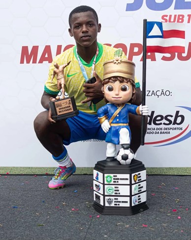 Jean Carlos conquista título pela Seleção Brasileira Sub-15 como melhor jogador