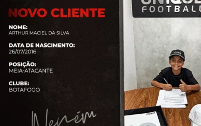 Neném, meia-atacante do Botafogo Sub-9, é o novo cliente da Un1que Football