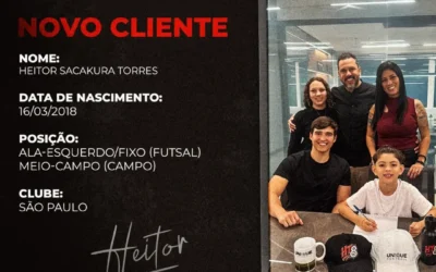 Heitor Torres, meio-campo do São Paulo sub-7, é o novo cliente da Un1que Football
