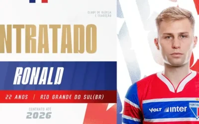 Meio-campista Ronald é contratado pelo Fortaleza