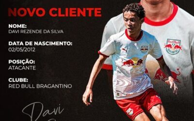 Davi Silva, atacante do Red Bull Bragantino Sub-14, é o novo cliente da Un1que Football