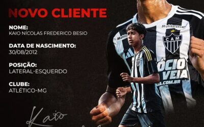 Kaio Nicolas, lateral-esquerdo do Atlético-MG Sub-14, é o novo cliente da Un1que Football