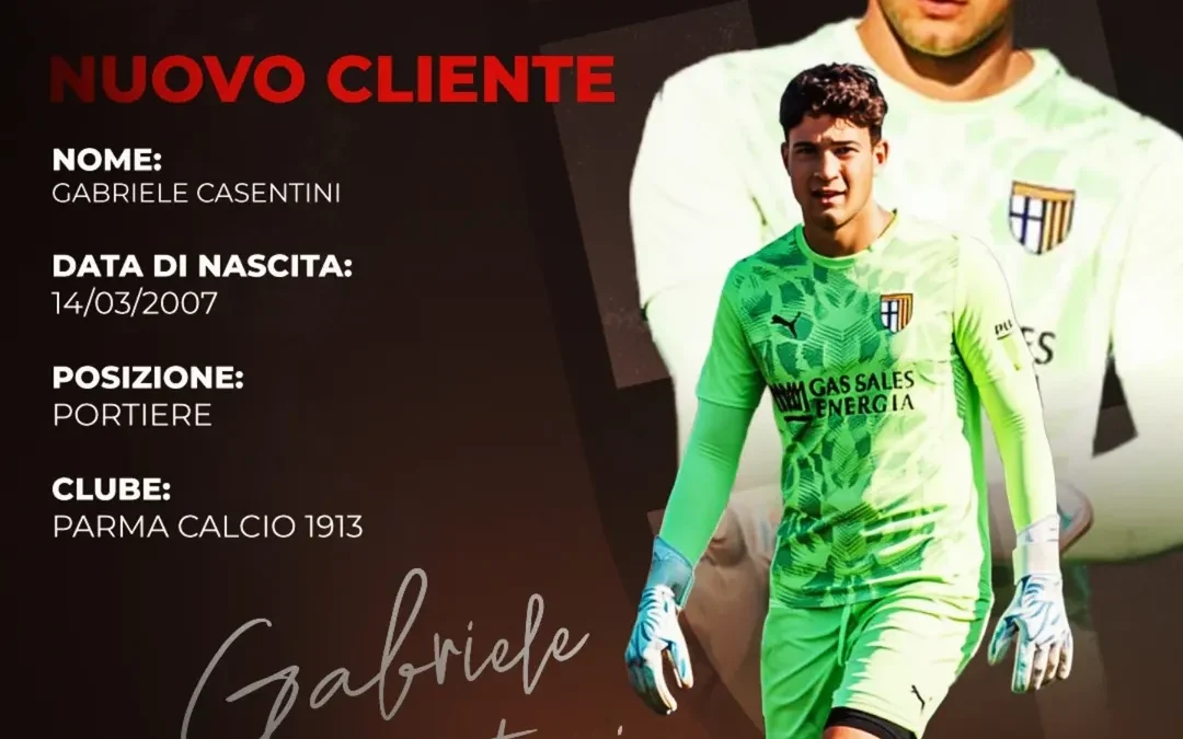 Gabriele Casentini, goleiro do Parma Calcio 1913, è o novo cliente da Un1que Football