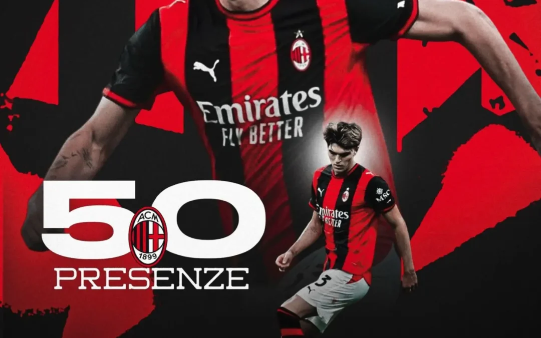 Davide Bartesaghi atinge 50 jogos com a camisa do Milan