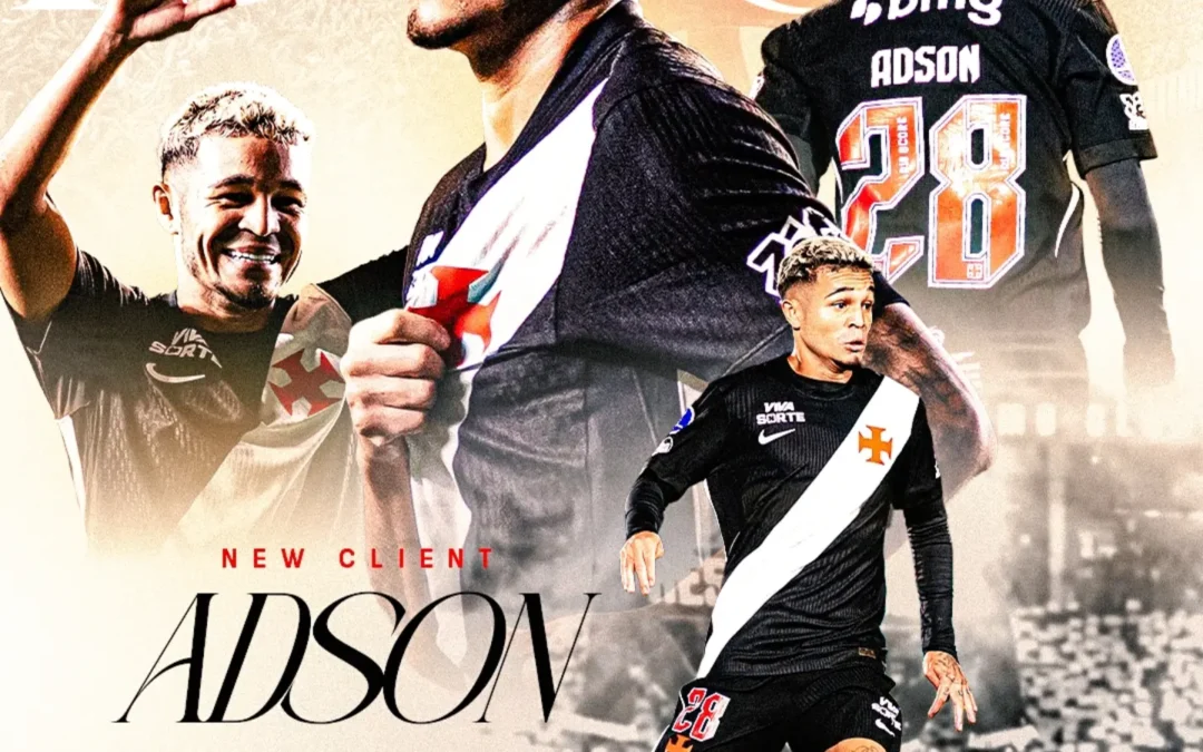 Adson, destaque do Vasco, é o novo cliente da Un1que Football
